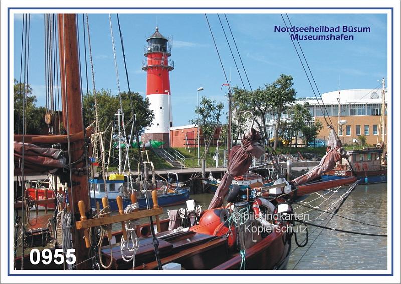 0955  Büsum Margaretha mit Leuchtturm..jpg